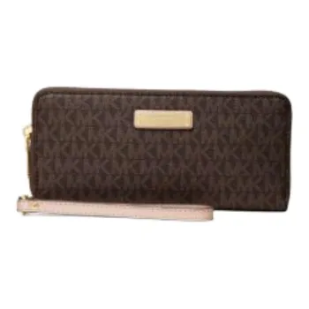 MICHAEL KORS Coated Twill Wallet Women's Brown
