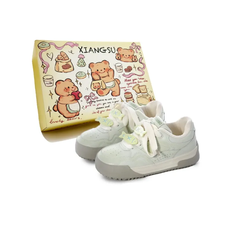 XIANGSU Anti Slip Wear Resistant Low Top Skateboard Shoes Women's-5