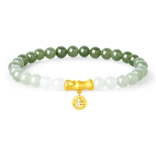 MOLADY Hetian Jade Bracelets Green Jade Women's