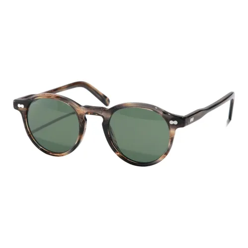 MOSCOT Acetate Round Sunglasses Women's Brown
