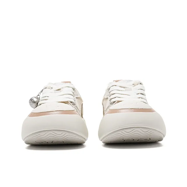 OLD ORDER Slip Resistant Height Increasing Wear Resistant Low Top Canvas Shoes Unisex White-2