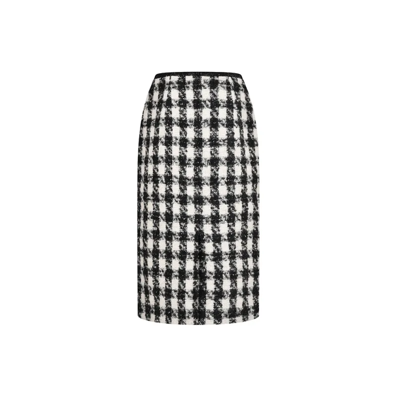 RARE Casual Long Skirts Women's Black White-2