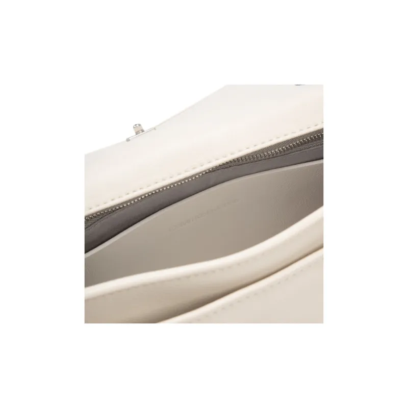 CALVIN KLEIN Synthetic Material Shoulder Bag Women's Milk White-3