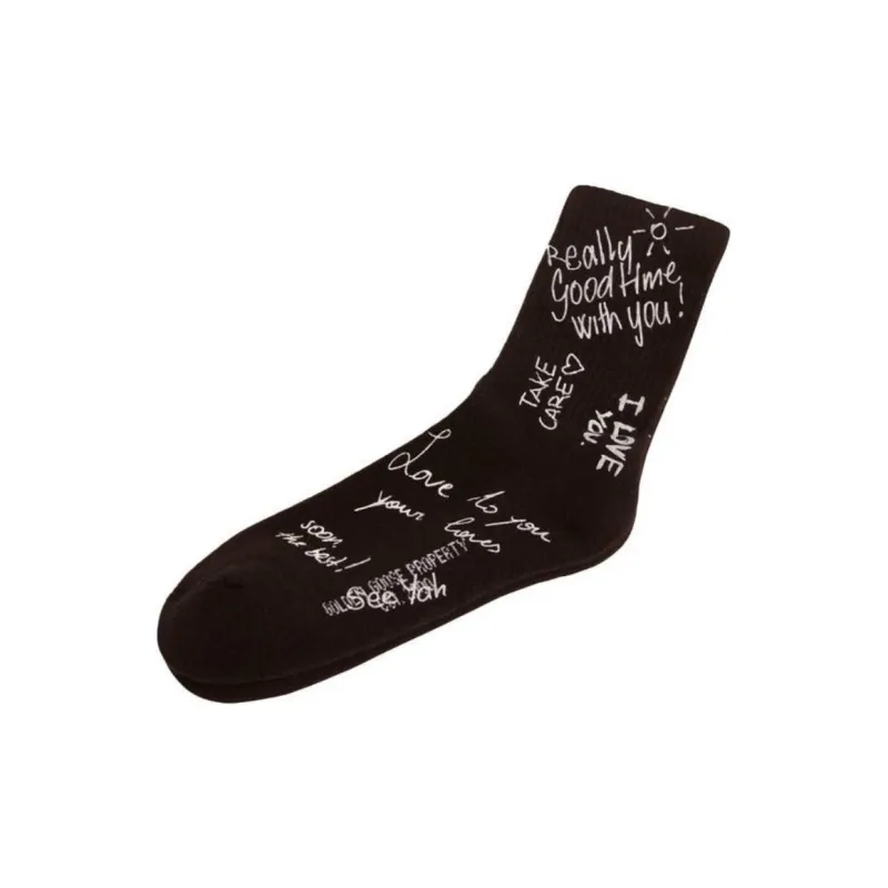 Golden Goose Mid-Calf Socks Men's 1 Pack Black-0