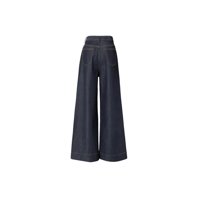 SOON FLOWER Spring Jeans Women's Prussian Blue-1