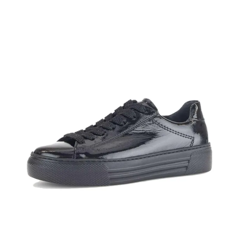 Gabor Comfort Low-Top Skateboard Shoes Women's Black-2