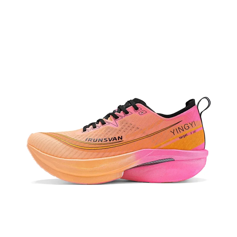 IRUNSVAN Low-Top Running Shoes Unisex Orange Wind Breaking Waves-0