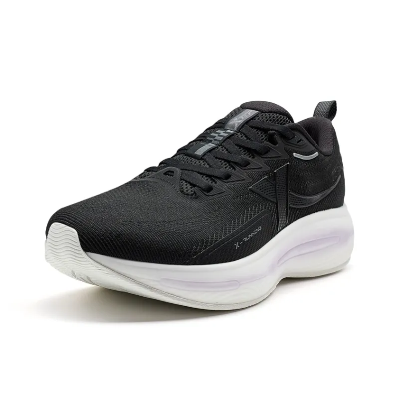 XTEP Chasing Clouds 2nd Generation Cushioning Rebound Low Top Training Running Shoes Women's Black-2
