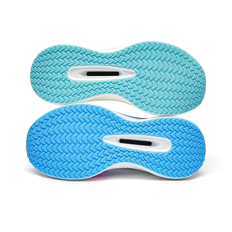 VOIT Running Shoes Unisex Low Top Left White Blue Green Mismatched-3