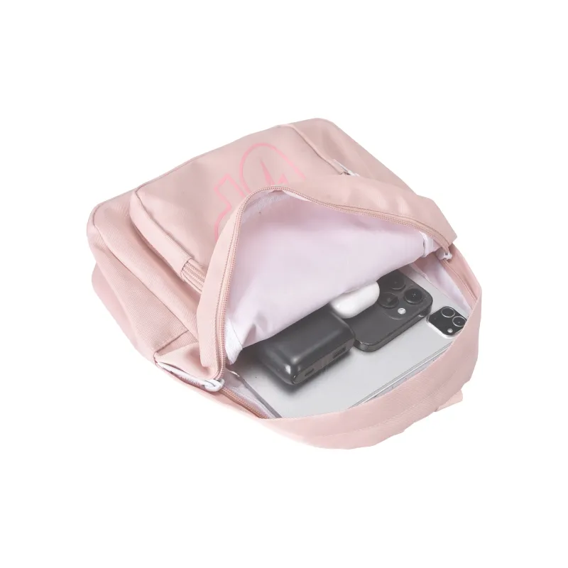 TURN UP Polyester Backpack Regular Unisex Grapefruit Pink-2