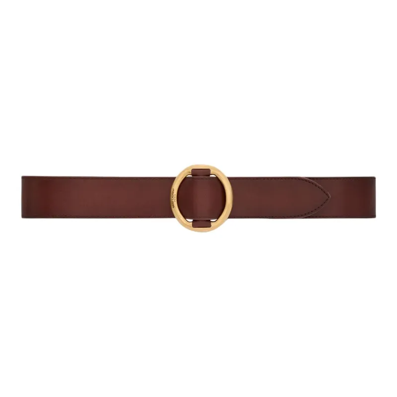 SAINT LAURENT Oval Buckle Belt-0