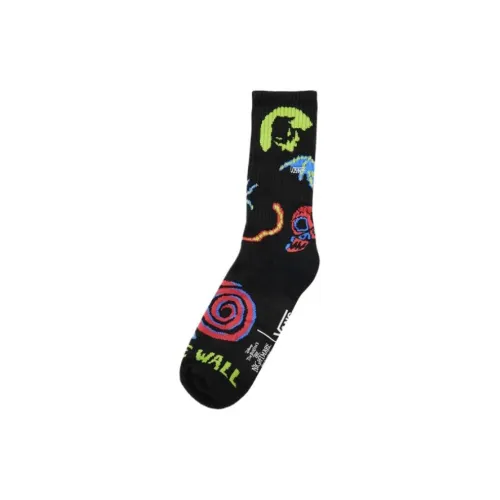 Vans Christmas Nightmares Knee-High Socks Men's 1 Pack Black