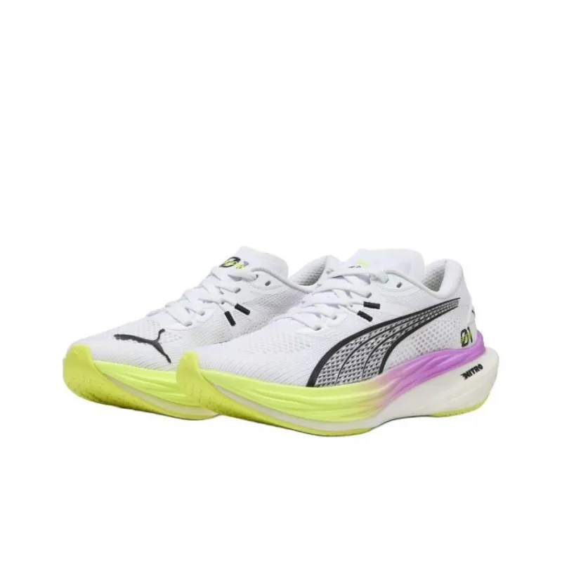 PUMA Deviate NITRO 3 Anti-Slip Wear-Resistant Low-Top Running Shoes Women's White-2