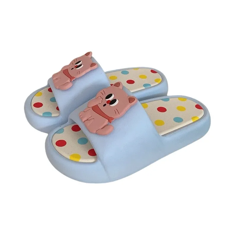 Thin Strips Sandal Slippers Women's, Blue-0