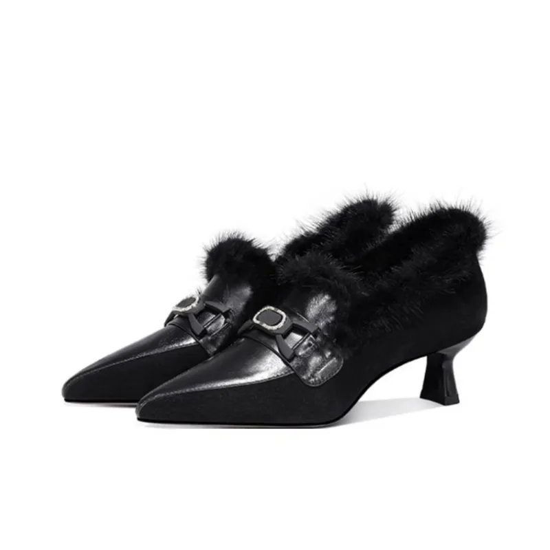 JESSICA SOPHIA Flared Heel High Heels 5cm Women's-1