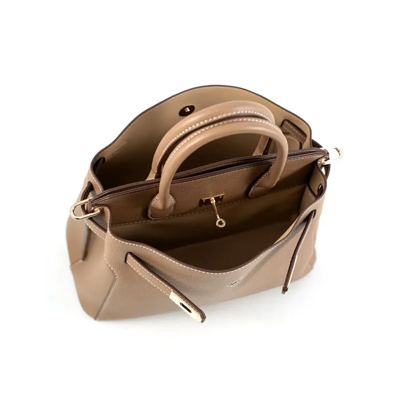 Vigno Synthetic Leather Shoulder Bag Crossbody Bag Handbag Regular Women's Khaki/Brown/Red/Black-6