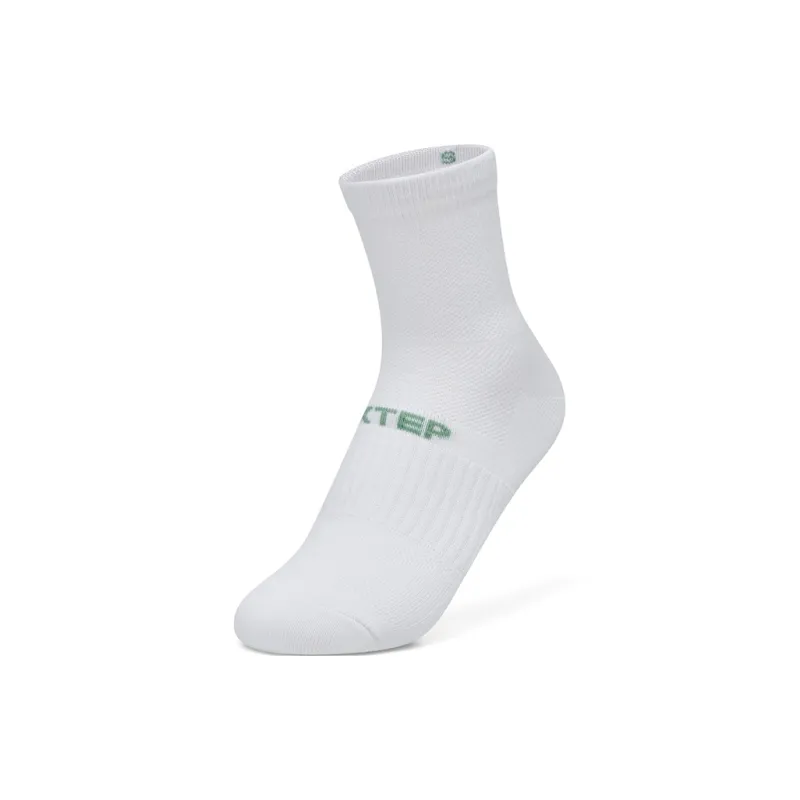 XTEP Knee High Socks Women's 3 Pack Green/Ecru/Light Pink-2
