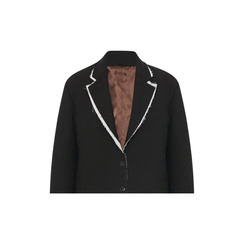 THE ROW Lysandre Jacket 'Dark Brown Melange'-6