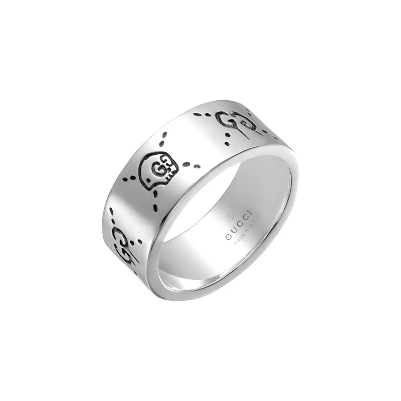 GUCCI Ghost Skull Ring Silver-1