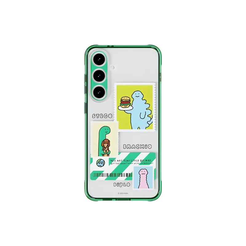 SAMSUNG Silicone Material UBHC Dinosaur Pattern Phone Cases Compatible With Samsung Galaxy S24/S24+/S24 Ultra Cartoon-1