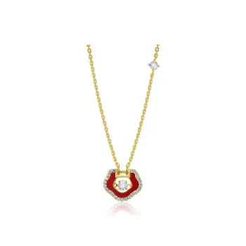YYOGURT 925 Sterling Silver Red Agate Sweater Chain Fashion Design Advanced Sensory Versatile Necklace Women's