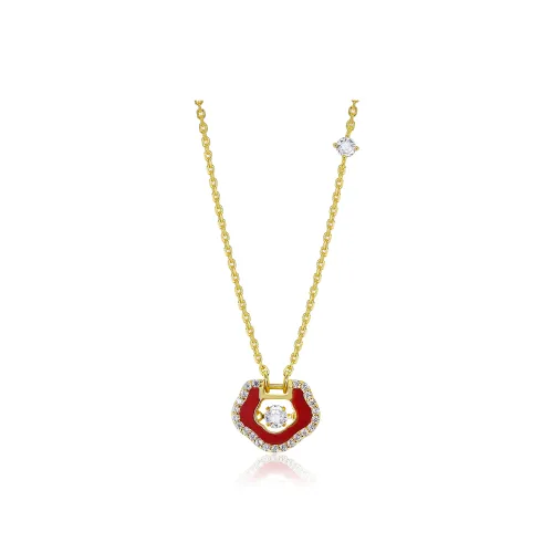 YYOGURT 925 Sterling Silver Red Agate Sweater Chain Fashion Design Advanced Sensory Versatile Necklace Women's
