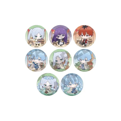 CRUX Fern, Sutark, Frieren, Himmel Frieren  Beyond Journey's End Chibi Courtyard, Shining Badges