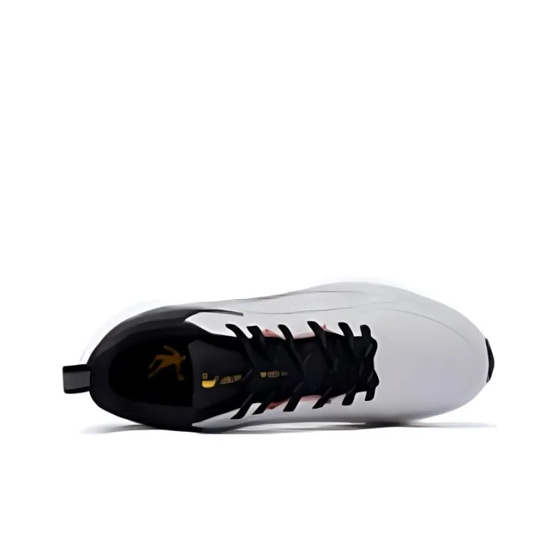 QIAODAN Anti Slip Wear Resistant Low Top Casual Running Shoes Men's Gray White Black-2