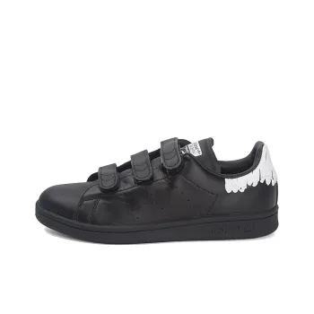 Adidas Originals STAN SMITH Anti Slip Wear Resistant Low Top Casual Shoes Women's Black