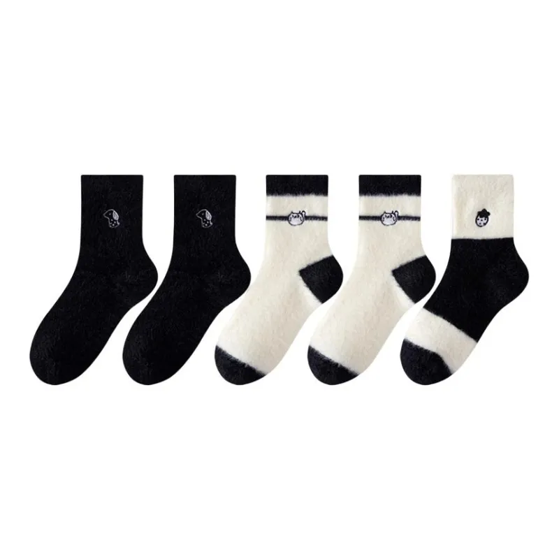 MIIOW Mid Calf Socks Women's Combo Set-12