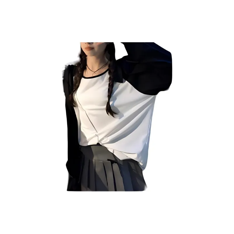 XINBANGBANG Raglan Sleeve T Shirt Women's Black-1