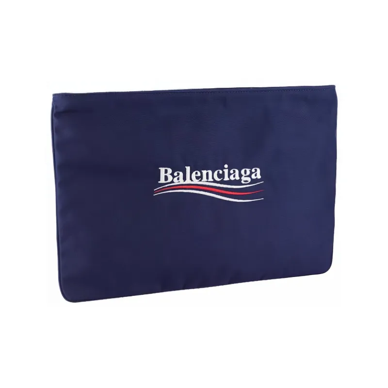 Balenciaga Nylon Clutch Women's Blue-1