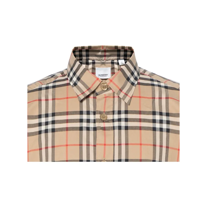 Burberry Shirt Fall Men's Khaki-6