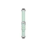 Cyan-Small Round Pendant Litchi Grain Strap & 12mm Cat Ear Black Connector