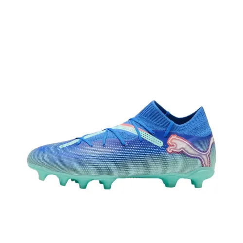 PUMA FUTURE 7 PRO Anti Slip And Wear Resistant Lightweight Soccer Shoes Men's Turquoise