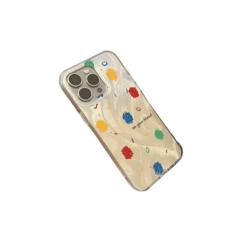 BYZ Silicone Material Graffiti Minimalist Style Phone Cases Compatible With Apple IPhone 16 Pro Max/15 Pro/14/13