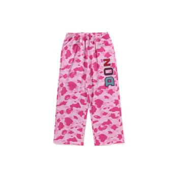A BATHING APE Don Toliver Collaboration Knitted Sweatpants Unisex Pink