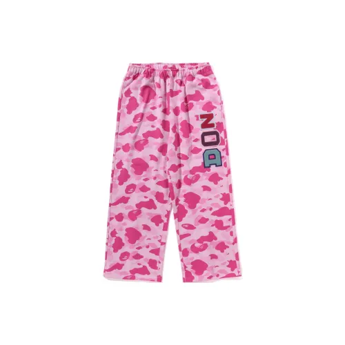 A BATHING APE Don Toliver Collaboration Knitted Sweatpants Unisex Pink