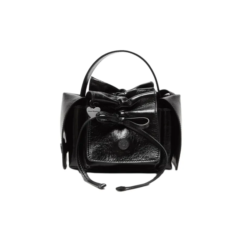 Acne Studios Calfskin One Shoulder Handbag Mini Women's Black-0