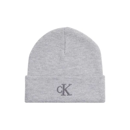 CALVIN KLEIN Recycled Polyester Beanies Men's Gray