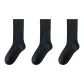 Fall Winter Thickened Wool Solid Color Socks Combination ④ (Black+Black+Black)