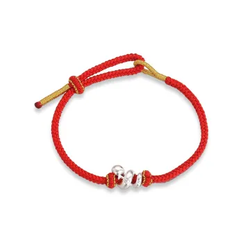 Love Link 999 Fine Silver Bracelets Unisex