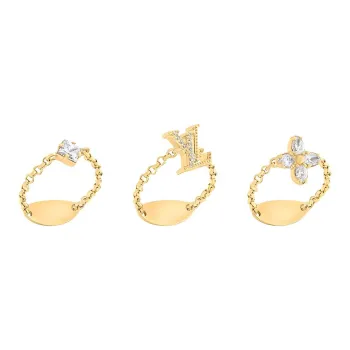 LOUIS VUITTON Lady Lv Ring Set