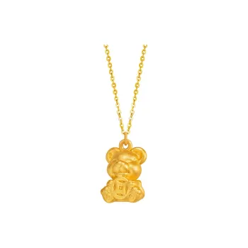Royal Dragon Mirror 999 Fine Silver Necklaces Women's