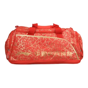 LiNing Qingmu PU Travel Bag Unisex Red/Black