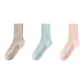 Fall Winter Warm Polka Dot Flower Wool Socks Combination ① (Khaki+Blue+Pink)