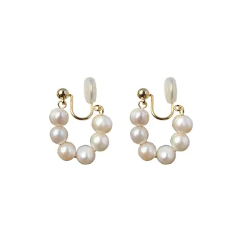 Taste The Color Freshwater Pearl Clip On Earrings Women's