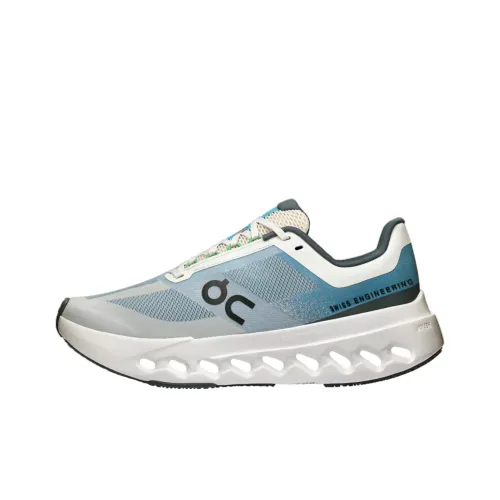 On Cloudsurfer Anti Slip And Wear Resistant Lightweight Low Top Casual Running Shoes Women's Blue Gray