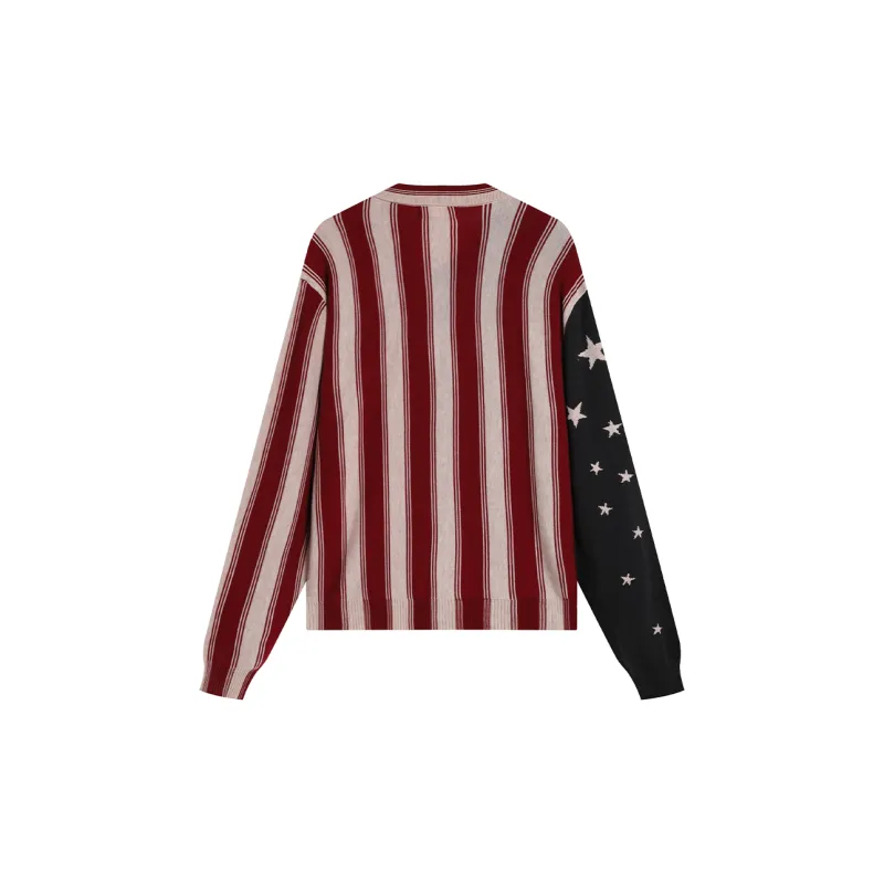 DND4DES Sweater Unisex Red Blue Patchwork-1