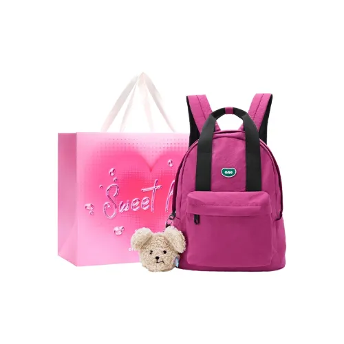 ONE TIME Nylon Backpack Women's Dragon Fruit/Honey Brown